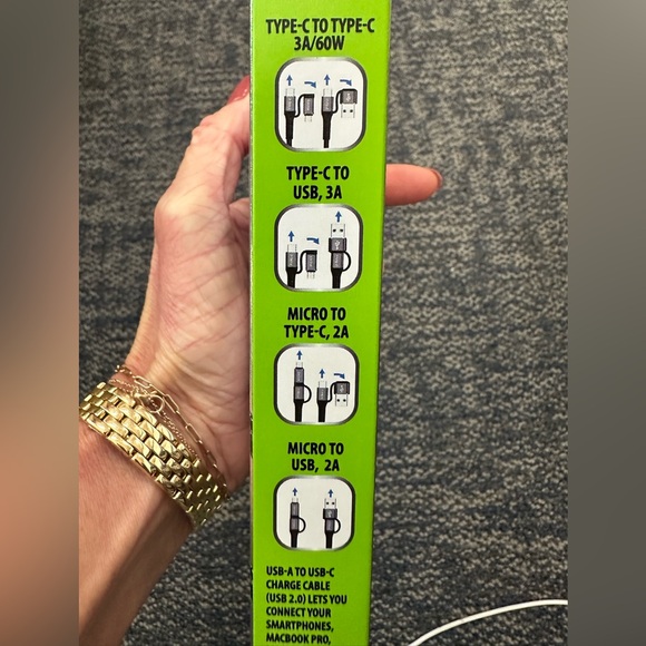 New in box. Startek 4 in 1 Micro USB PD Type-C cable - Picture 3 of 5